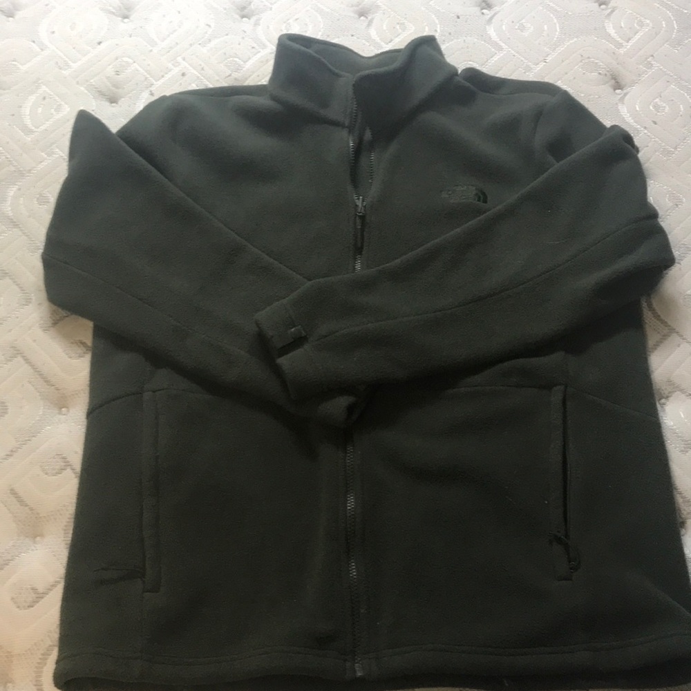 Green Fleece North Face Jacket